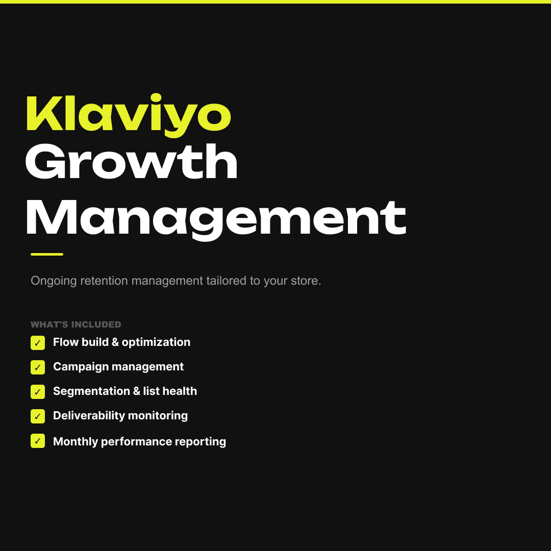Klaviyo Growth Management