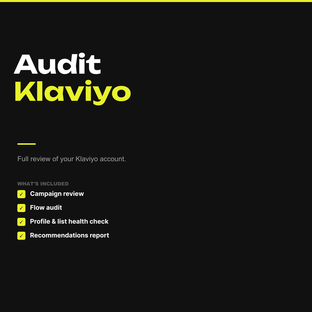 Klaviyo Audit