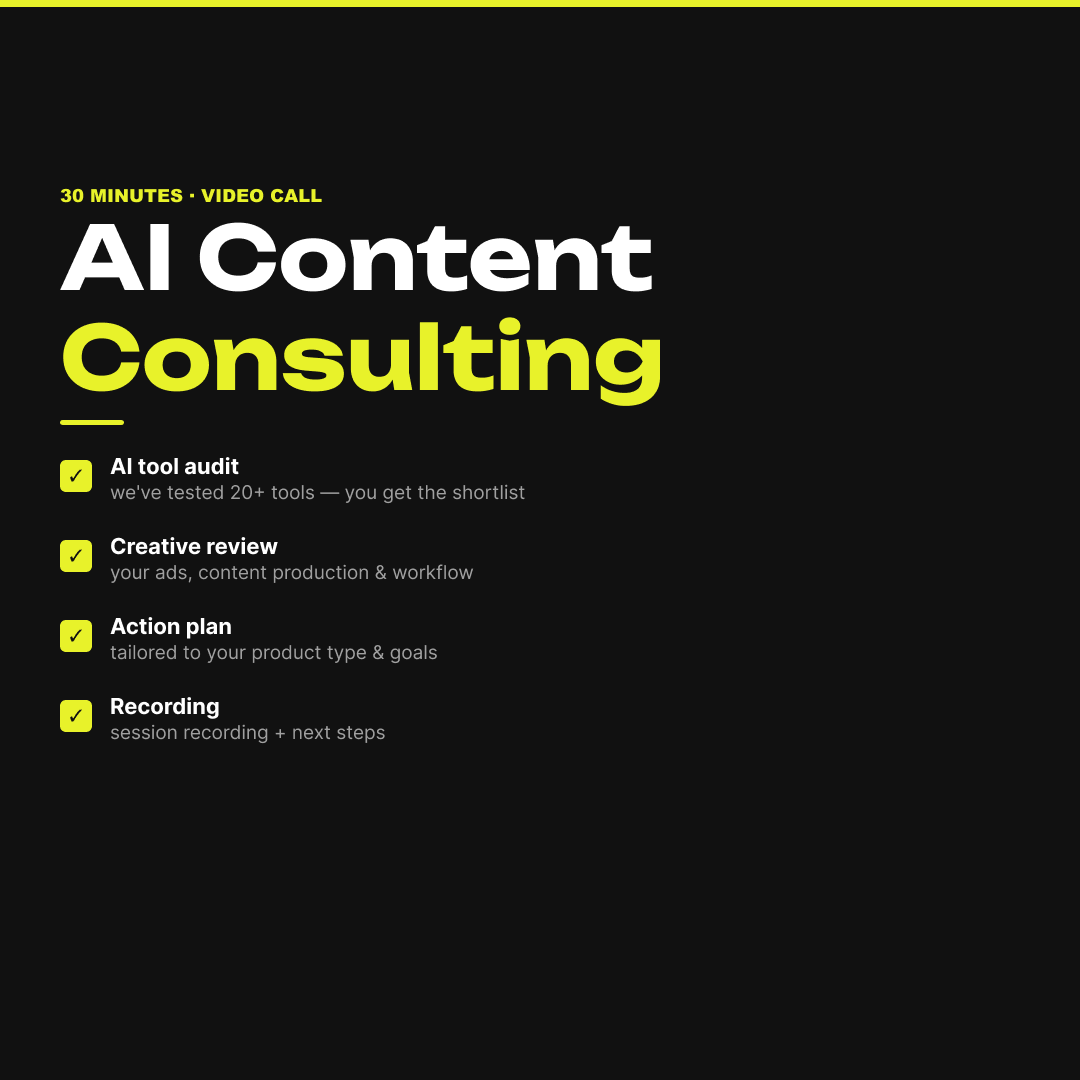 30-Min AI Content Consulting